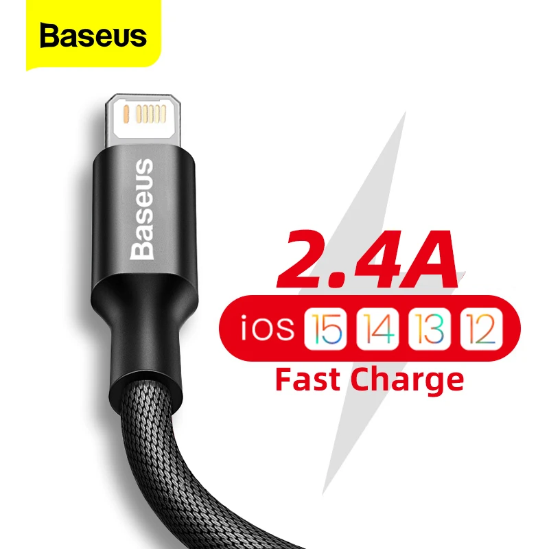 parachute partij Ja Baseus Usb Kabel Voor Iphone 13 11 Pro Xs Max Xr X 8 7 6S Plus 5S Se snel  Opladen Charger Data Telefoon Kabel Voor Ipad Wire Cord|Mobiele Telefoon  kabels| - AliExpress