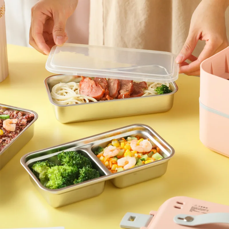 110V/220V Lunch Box Food Container Portable Electric Heating Insulation Dinnerware Food Storage Container Bento Lunch Box 3