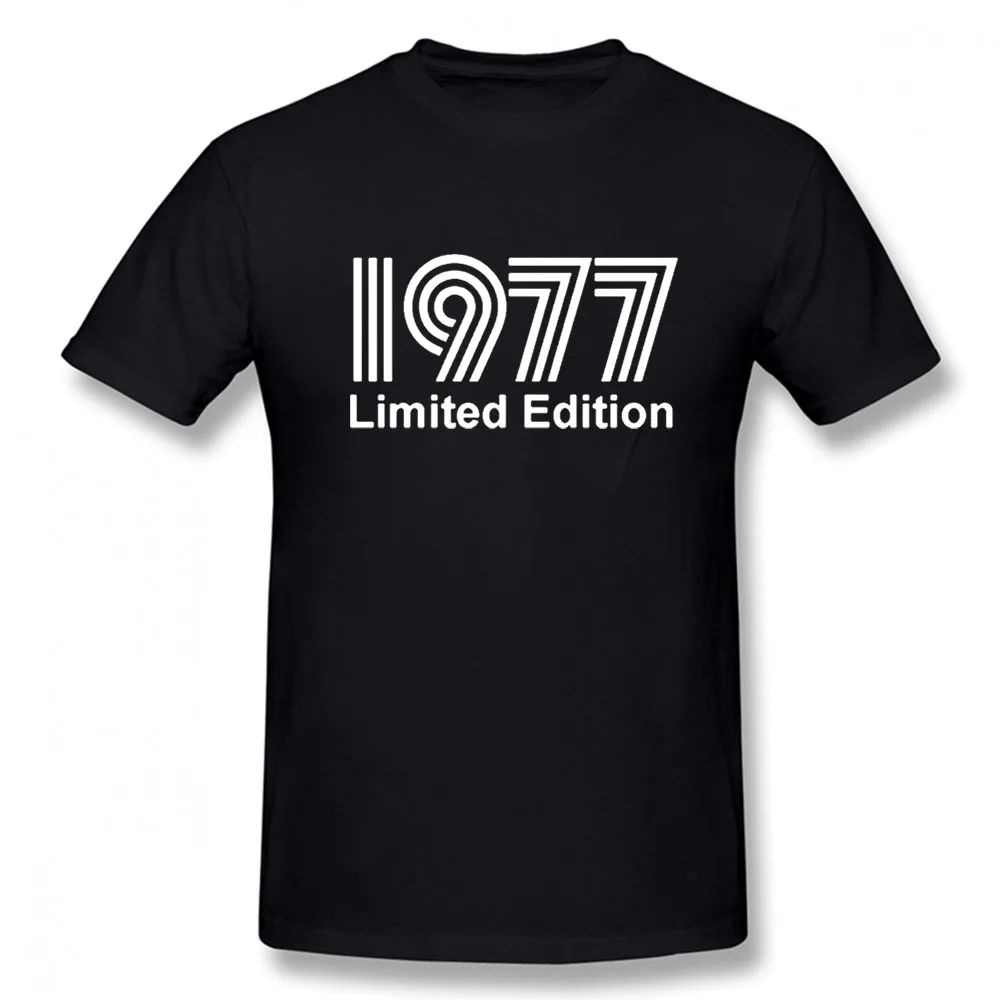 

1977 Limited Edition New Funny T Shirt Men Short Sleeves Hip Hop O-Neck Cotton T Shirts