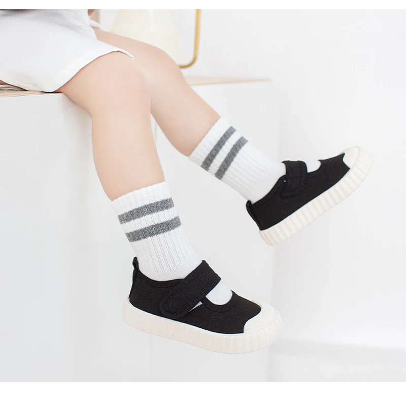 Cotton Socks Children's Sports Baby Girl Newborn Toddler Solid Color