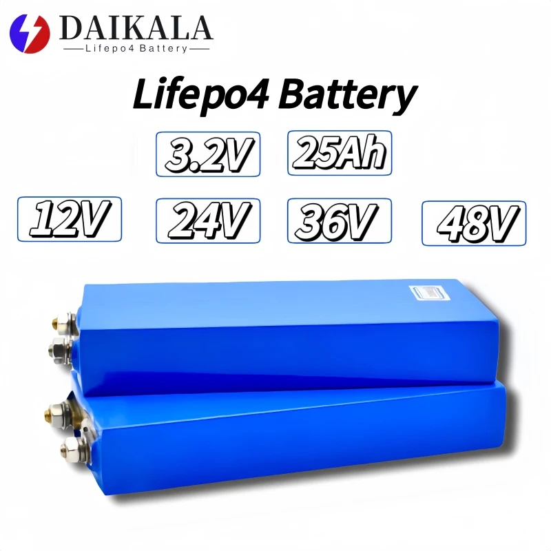 

3.2V 25AH LiFePo4 Power Li-on Battery 12V 24V 48V Electric Bicycle Scooter Wheelchair AGV Automobile Golf Cart Inverter Era Stud