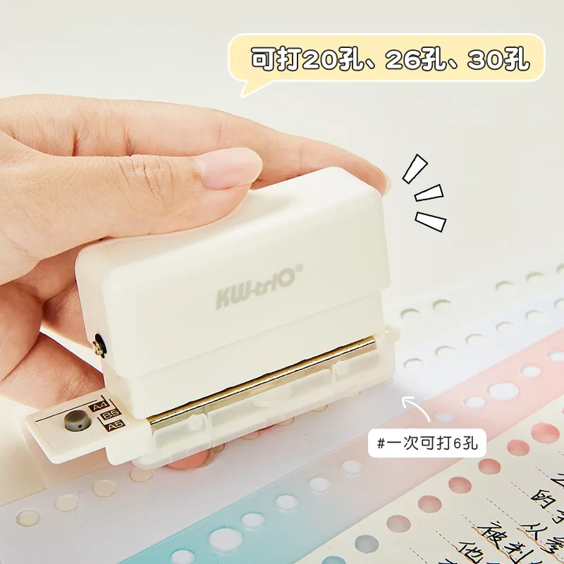 

Keyou Six Hole Puncher Circular Ring Hole B5 Loose-Leaf Puncher Circular Multi Hole Puncher Small Binding Punch