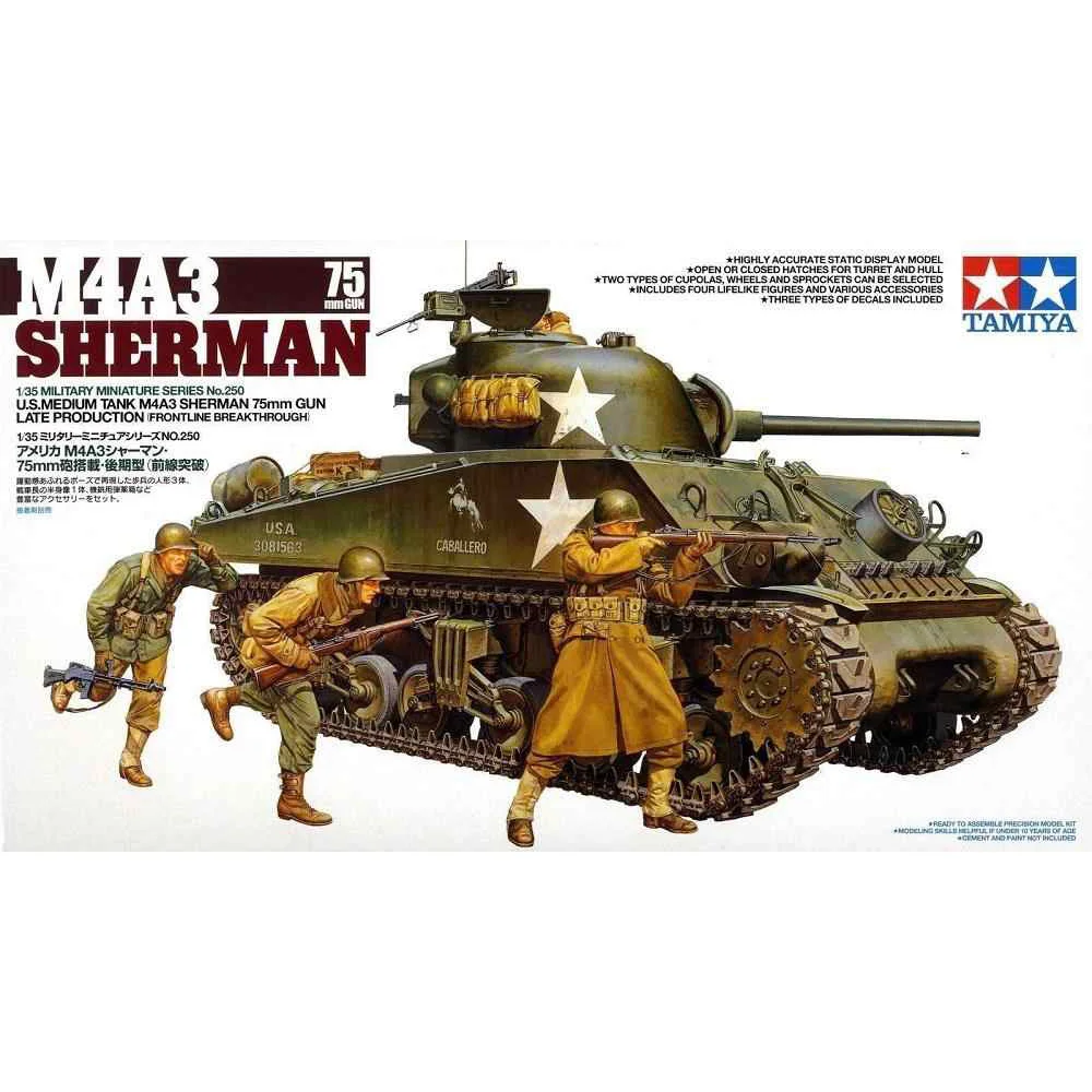 

1/35 TAMIYA U.S. Medium Tank M4A3 Sherman 35250