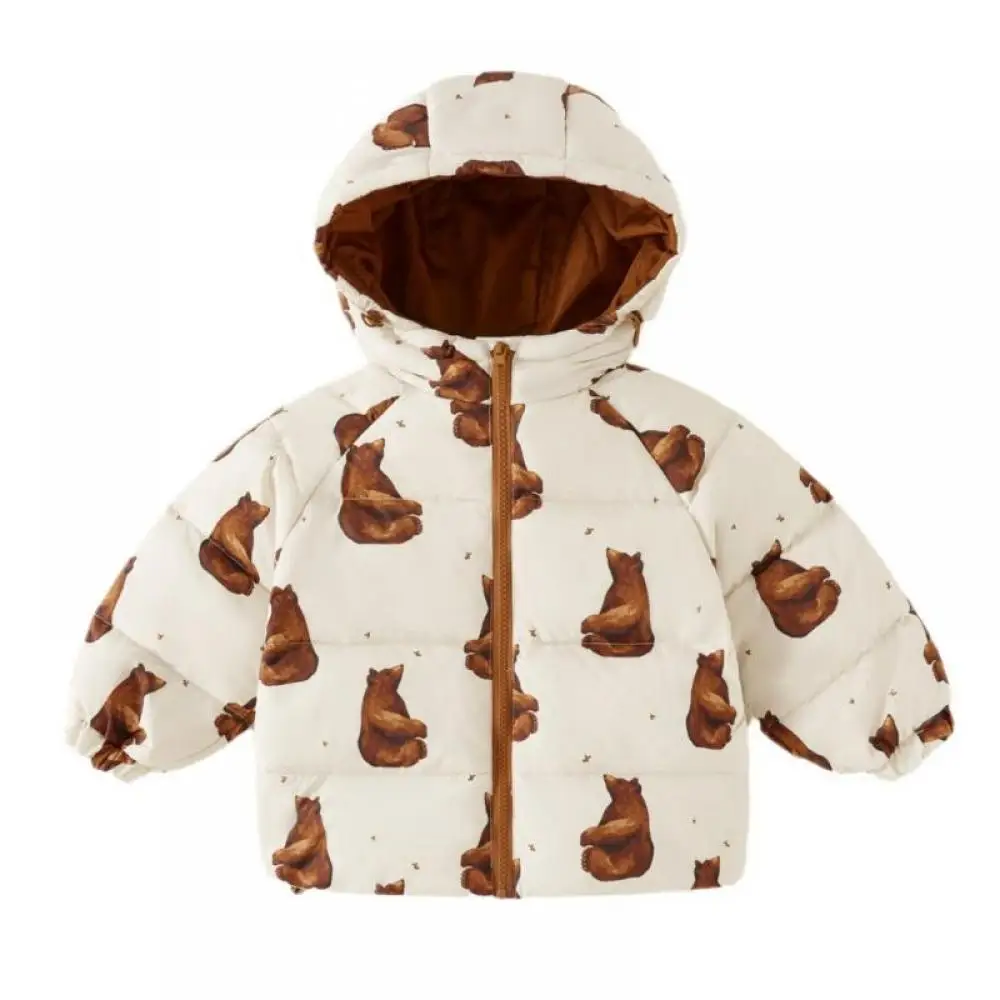 Children Jackets Boys and Girls Winter Rabbit Elephant Cartoon Print
