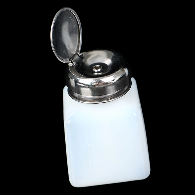 100/200/250ml Empty Pump Dispenser Nail Polish Remover Bottle Nail Art Clean Acetone Bottles Refillable Bottle Container