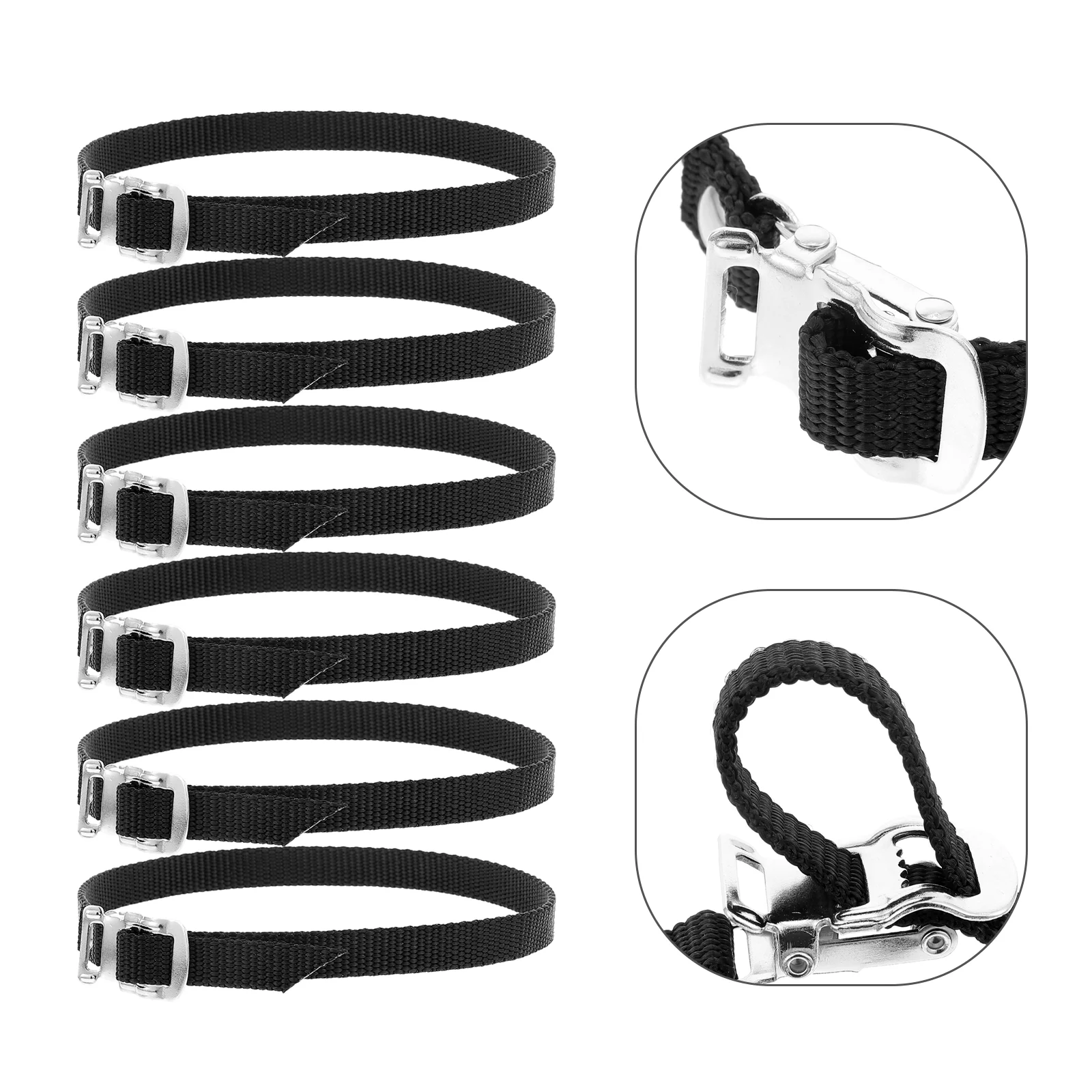 

Pedal Bicycle Footrest Strengthen Nylon Fixed Gear Bicycle Toe Straps Cycling Toe Non Slip Straps Workout Security Belts