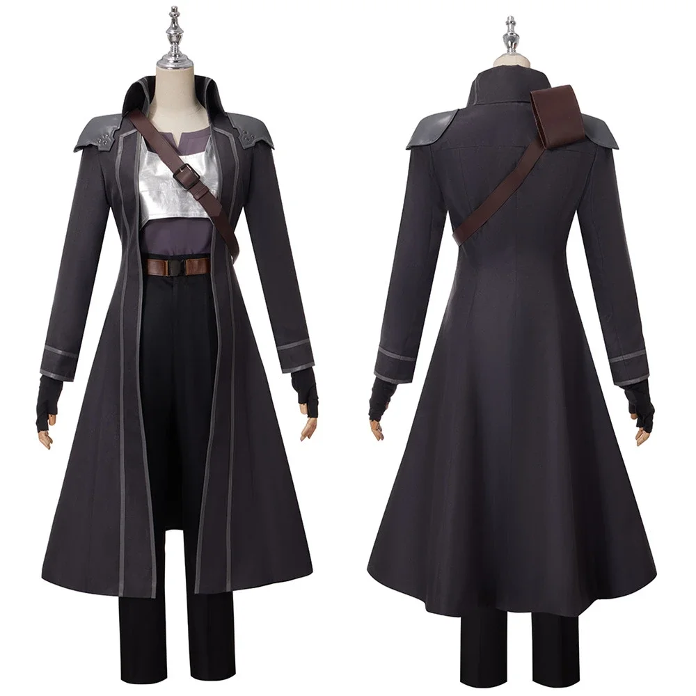 Game Sword Art Online SAO Kirito Kirigaya Kazuto Robe Cosplay Costume Long Overcoat Trench Coat Eugeo cosplay Adult Full Set Men