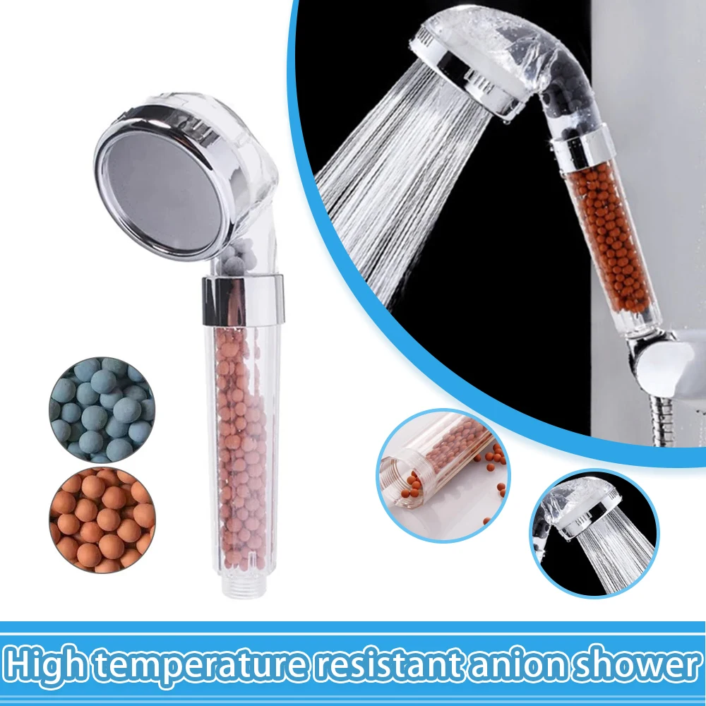 WaterTherapyShowerNegativeIonSPABathroomHeadwithscreWaterSavingRainfallShowerFilter