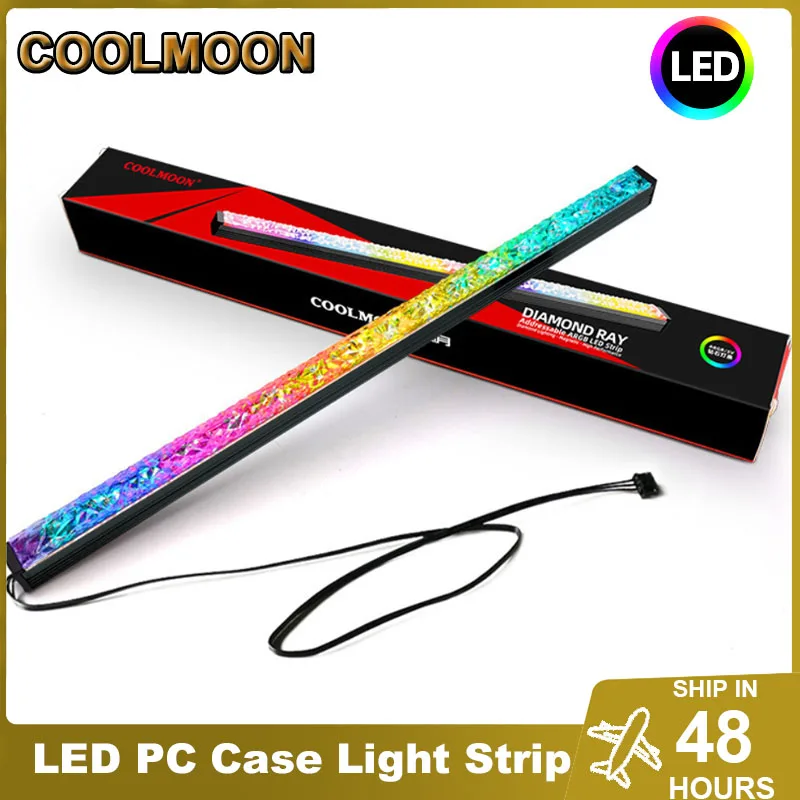Led Pc Case Light Strip 5V 3Pin Argb Luminoso Gamer Cabinet Barra Luminosa Decorativa Aura Sync Accessori Per Pc