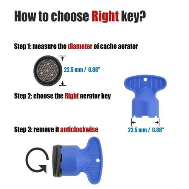 5 ชิ้นพลาสติกก๊อกน้ํา Aerator เปลี่ยนเครื่องมือ Spanner สําหรับ Aerator ประแจสุขภัณฑ์ก๊อกน้ํา Inflator กรองเครื่องมือ 5