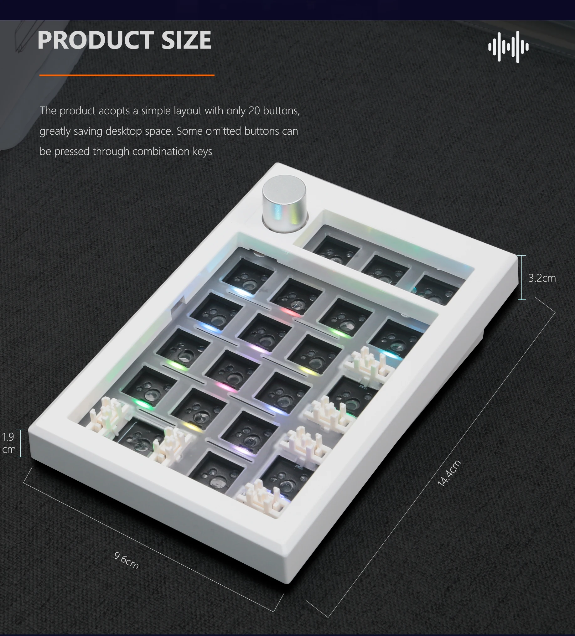 GMK21 숫자 패드 기계식 숫자 키패드 키트 핫스왑 유선/블루투스/2.4Ghz 프로그래밍 키패드 키트