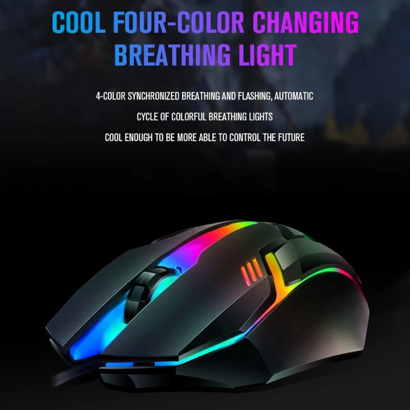 Rgb Cor Mudando Mouse Fone de Ouvido Teclado Almofada do Mouse Multimídia Arco-íris Retroiluminado T8wc - Imagem 6