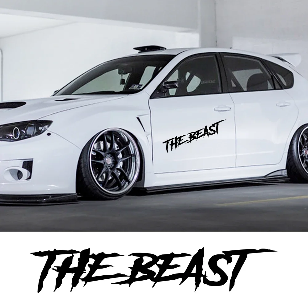 Car Door Side Stickers The Beast Personality Styling Auto Rear Windshield Vinyl Decal Tuning Graphic Automobiles Accessories