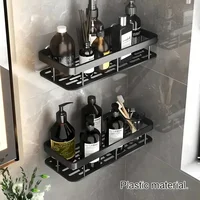 Large Capacity Wall-Mounted Shower Caddy - No-Drill Installation, Space-Saving, Easy to Install, Bathroom Rack Holds Toiletries 2