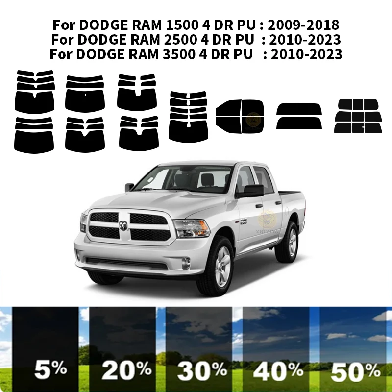 

Precut nanoceramics car UV Window Tint Kit Automotive Window Film For DODGE RAM 1500 4 DR PU 2009-2018