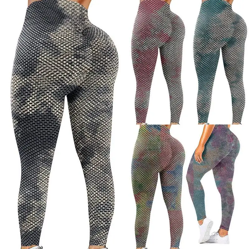 Butt Lifting Leggings Women's High Waisted Yoga Pants Seamless Buttery ...