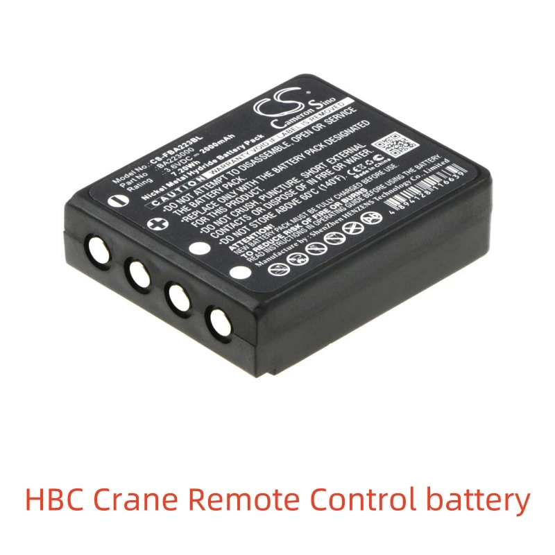 

Ni-MH battery for HBC Crane Remote Control,3.6V,Radiomatic Quadrix Keynote Patrol D Vector Pro,Radiomatic Micron 4 5 6 7,FUB6