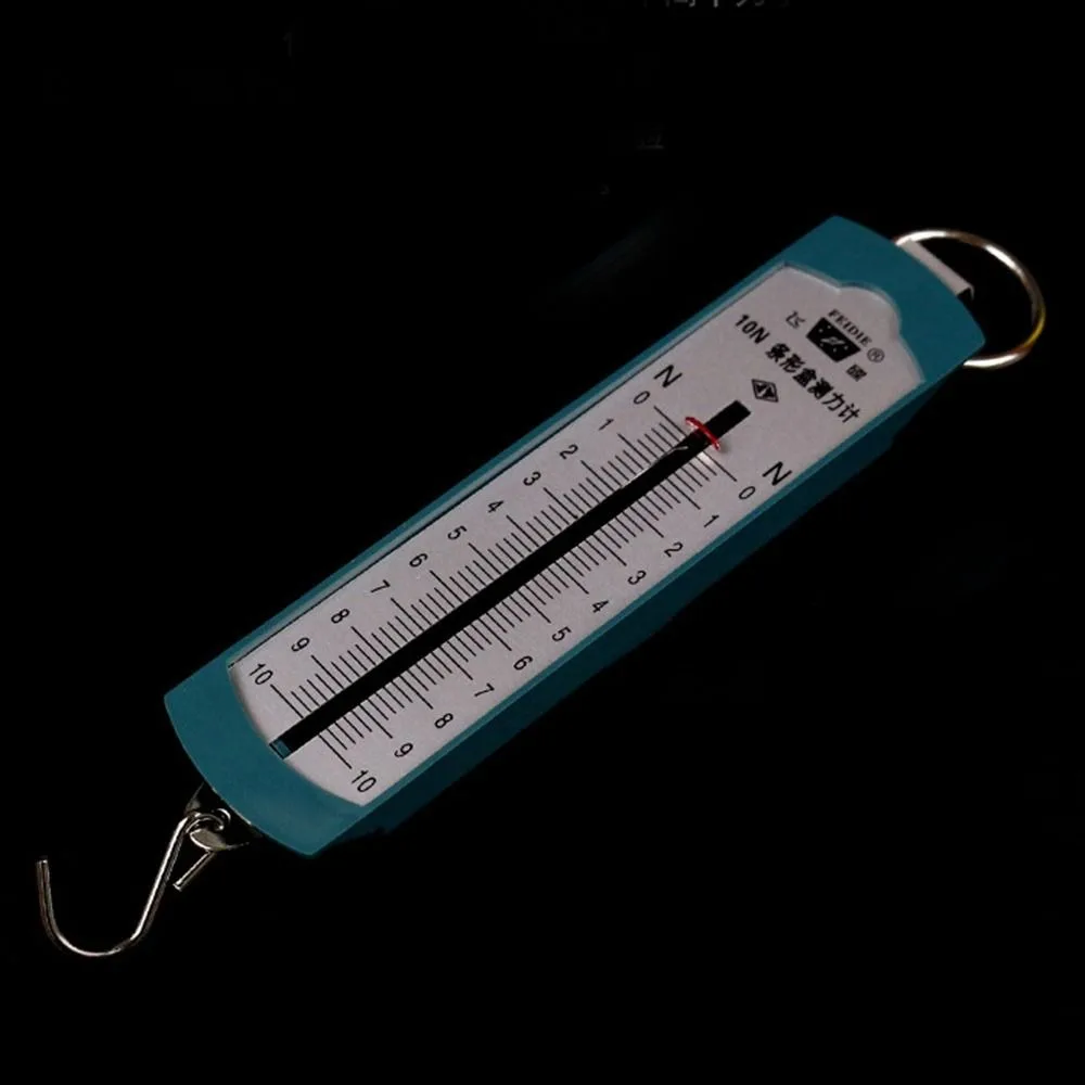 읽기 쉬운 1N 스프링 스케일 5N 2.5N 트리거 풀 게이지 10N 클리어 스케일 행잉 스프링 동력계 측정기