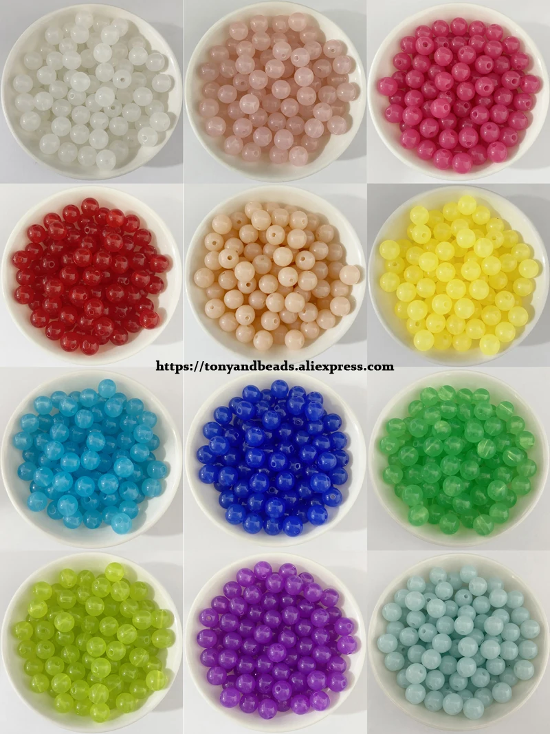 Cheap Faceted Transparent Acrylic Round Beads Online Store