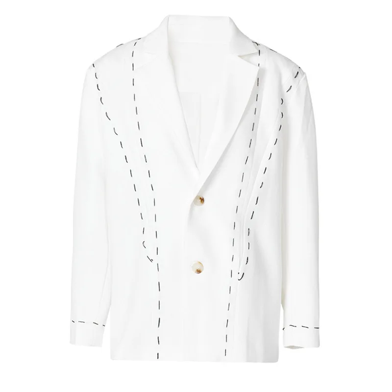 

SuperAen Autumn New European and American Style Fashion Contrast Stitching Design Decorative Style Blazer