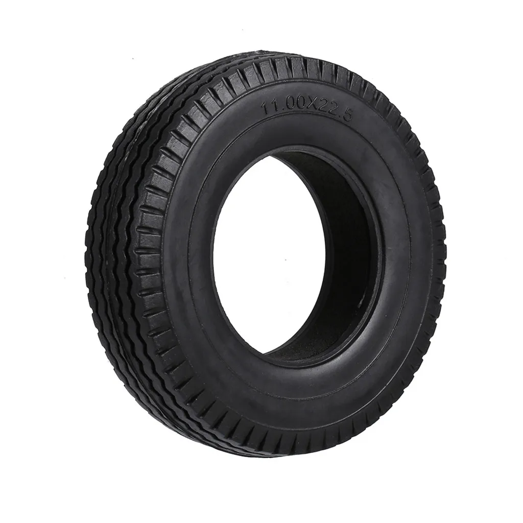 Front Metal Wheel Rims With Rubber Tires For 1/14 Tamiya Trailer & Tractor RC Trucks – Silver Finish