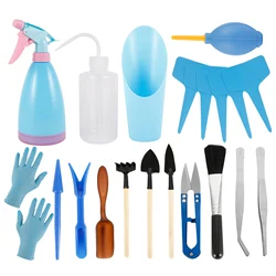 Kit de jardinage pour plantes succulentes, 21 pièces, Mini jardin, repiquage manuel, Kit de jardinage pour bonsaï d'intérieur 