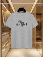 T-shirts imprimés de marque AMI, mode de luxe, pur coton, col rond, décontracté et tendance, Y2K, haut de gamme et de haute qualité, été 2025 4