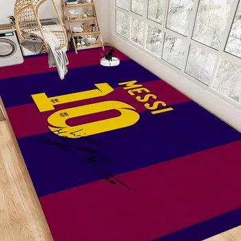 Football Superstar M-Messi Entrance Door Mat Anti-slip Absorb Water Long Strip Cushion Bedroon Mat Toilet Rug 1