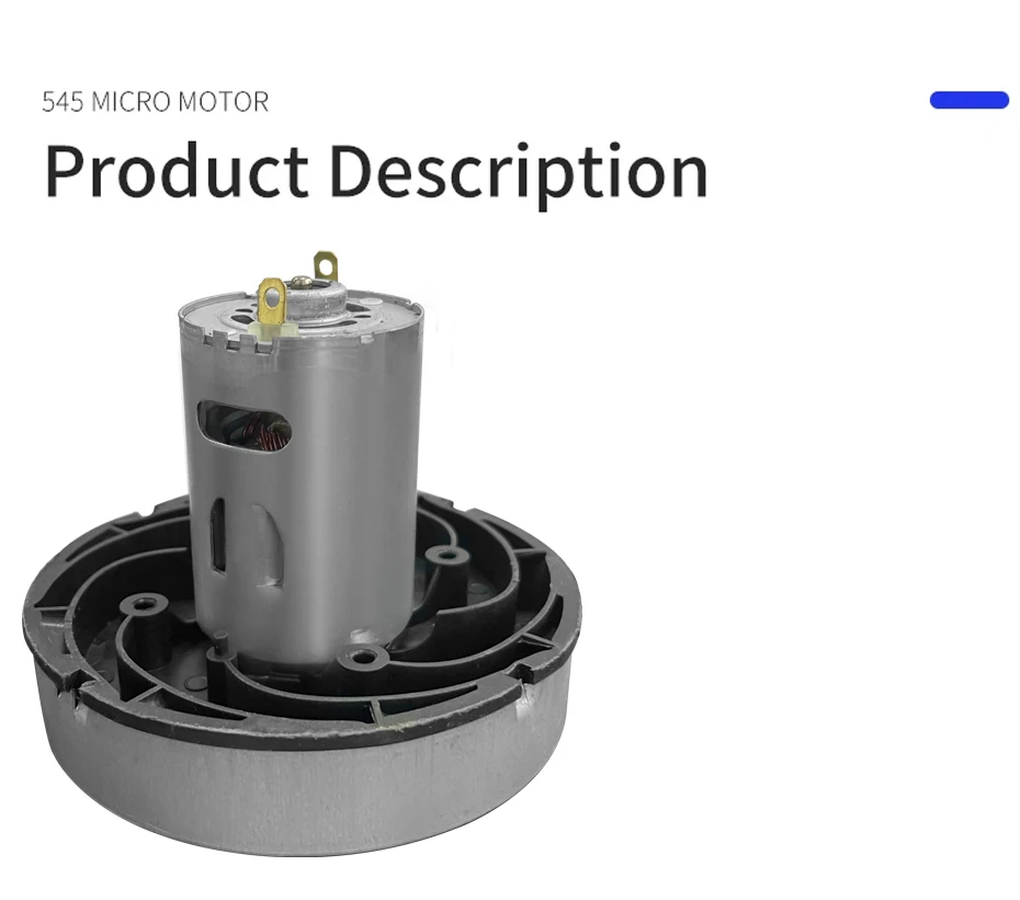 Description Picture 4 of item545 Micro Motor DIY Suitable For Vacuum Cleaner Accessories High Speed High Power Tools