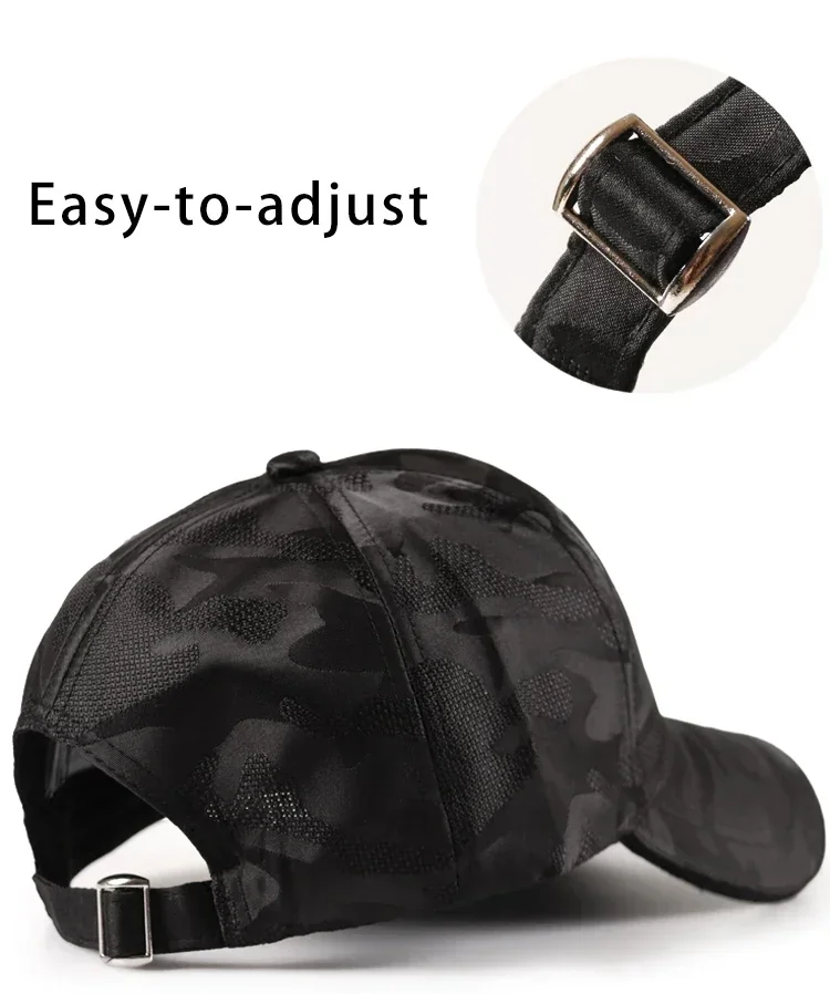 Embroidery totem military camouflage trucker hat men's black baseball cap hip hop luxury winter sun male sport mesh baseball cap