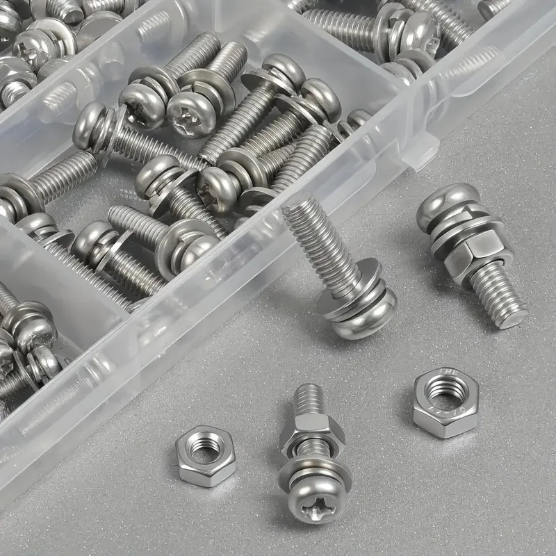 Enhanced Hex Nut and Bolt Set – 320-Piece Durable Metric Hardware Collection for DIY Projects and Repairs