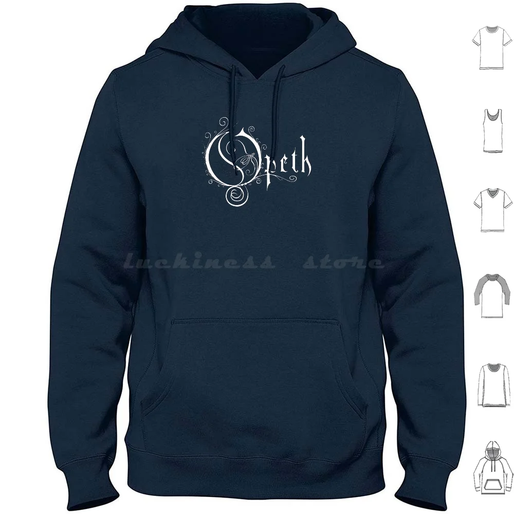 The Metallum Band Logo Hoodies Long Sleeve Opeth Music Progressive