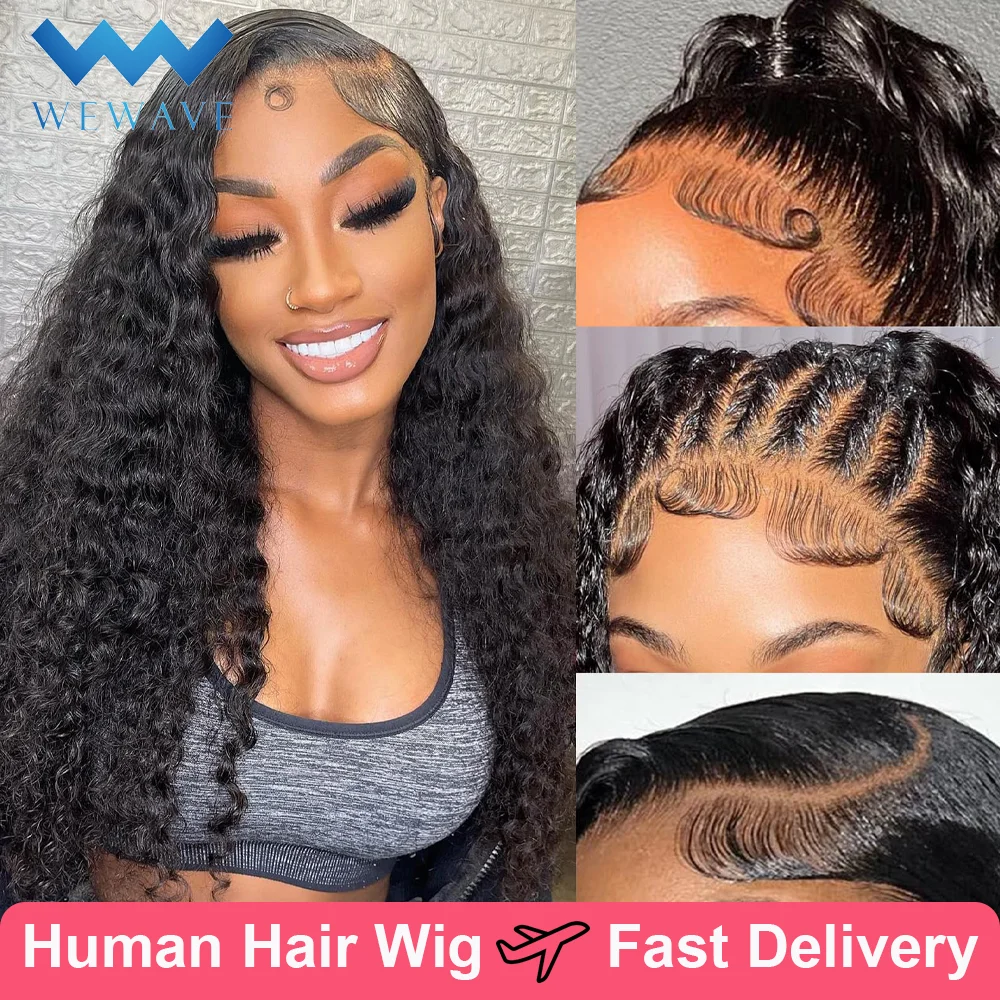 

30 inch Deep Wave Lace Front Wigs Human Hair 180 Density 13x6 Lace Front Wig Curly 13x4 Lace Frontal Wig Human Hair Glueless Wig