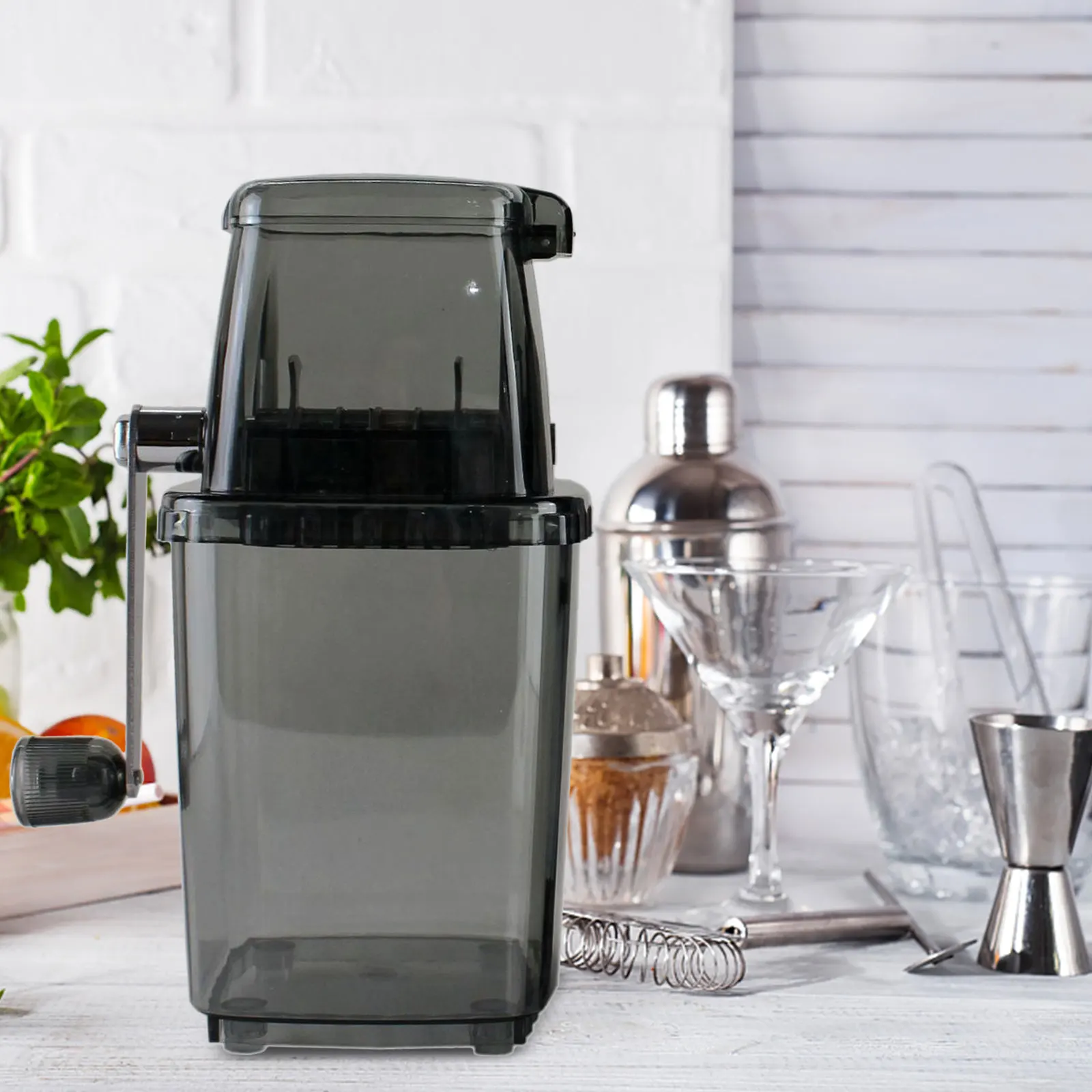 Stainless Steel Hand Crank Machine Stainless Steel Ice Crusher Cutter