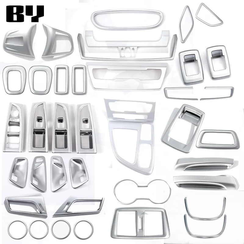 Inserto ABS Plateado Mate Para Consola Central BMW Serie 2 F45/F46 218i Gran Tourer (2015-2017) – Accesorio De Montaje Fácil