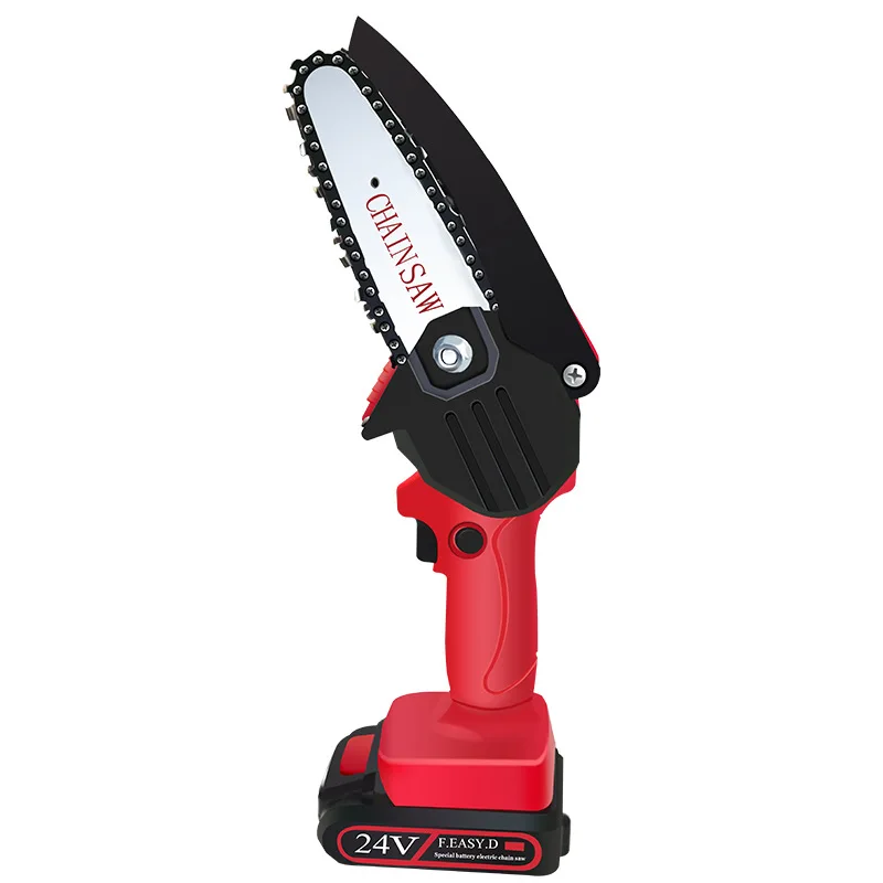 

Mini Lithium Chainsaw Rechargeable Small Handheld Chainsaw Felling Pruning Garden Chainsaw Power Tool Belt One Charge One Charge