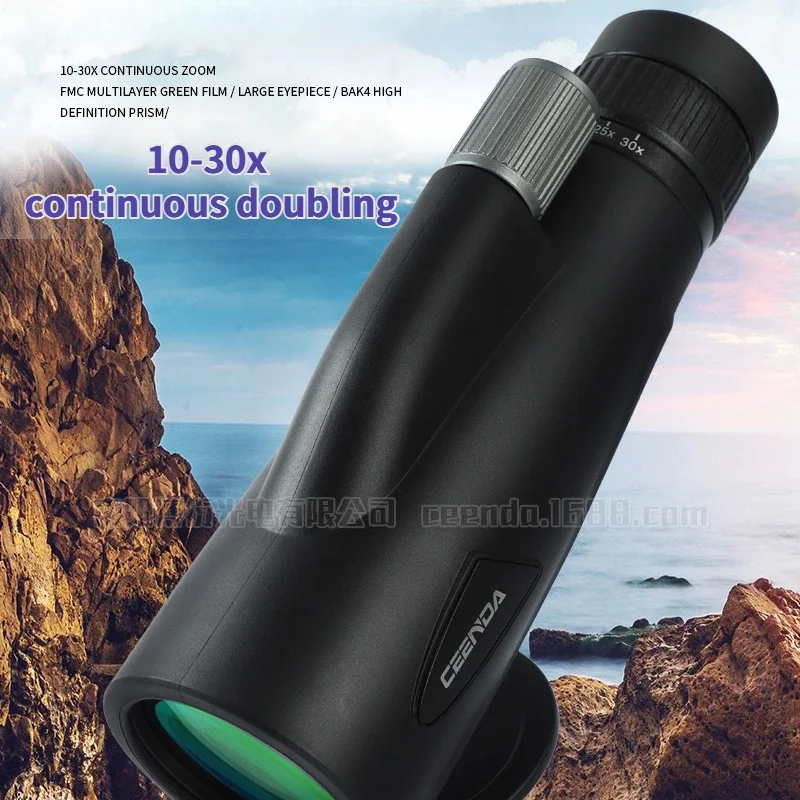 

10-30x50 Zoom HD Telescope Monocular Camping Powerful With Tripod Phone Clip For Watching Bird Hunting Binoculars hunting