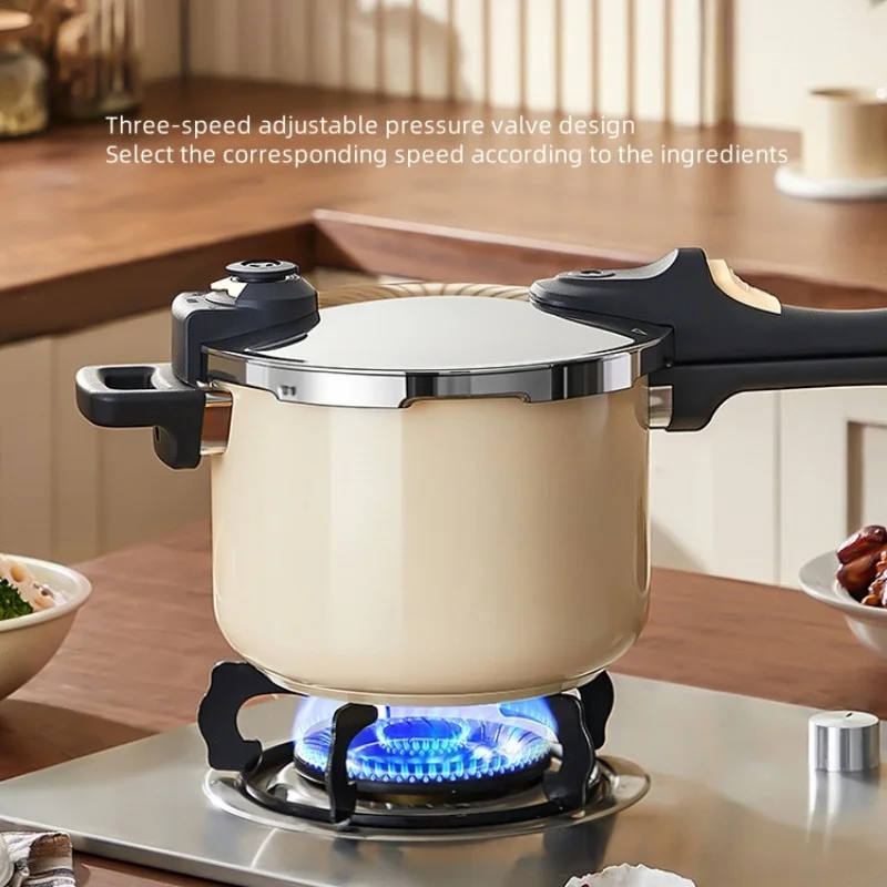 Pressure Cooker Thickened Pressure Cooker Explosion-proof Three-Speed Regulation Suitable for Gas and Induction