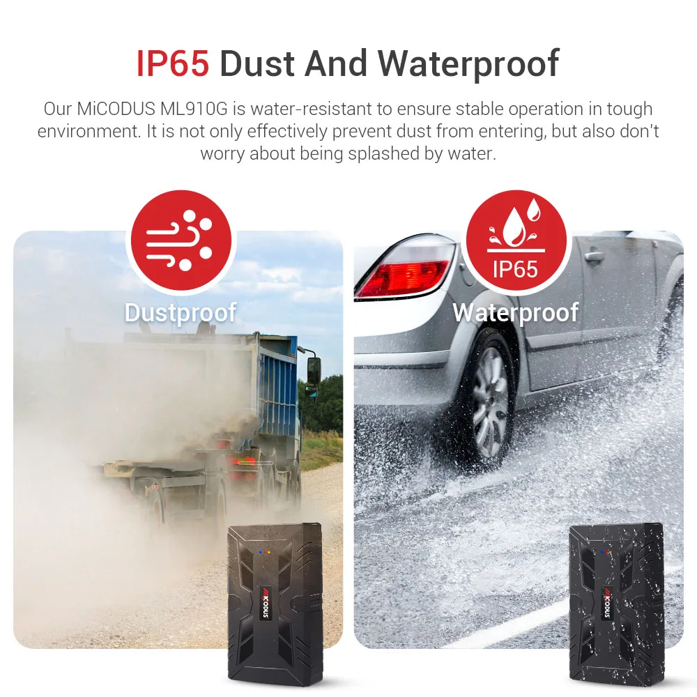 4G Asset Car GPS Magnetic Locator 10000mAh ML910G Real-time Tracking Waterproof Anti-theft Alarms Free APP