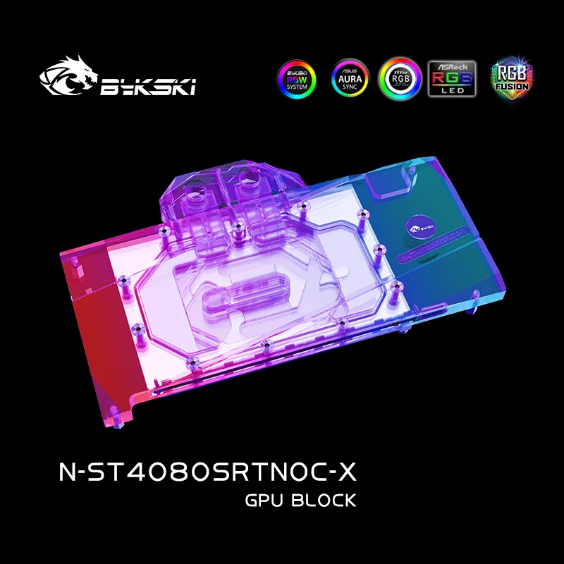 Bykski-zotac rtx 4080用の水冷GPUブロック、無線ocビデオカード