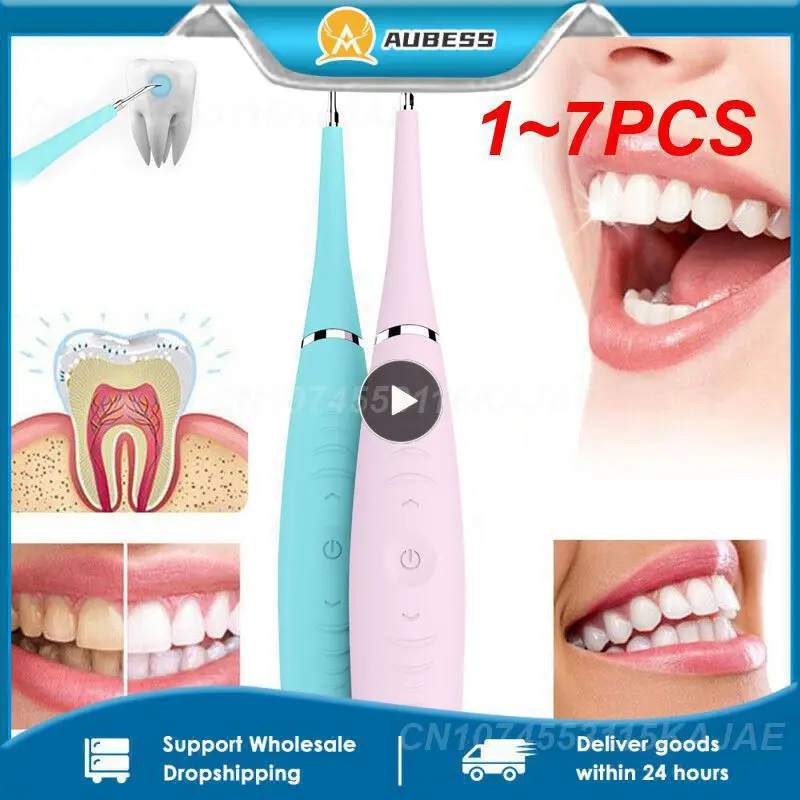 

1~7PCS Electric Ultrasonic Sonic Scaler Tooth Calculus Remover Cleaner Tooth Stains Tartar Tool Whiten Teeth Tartar Remove