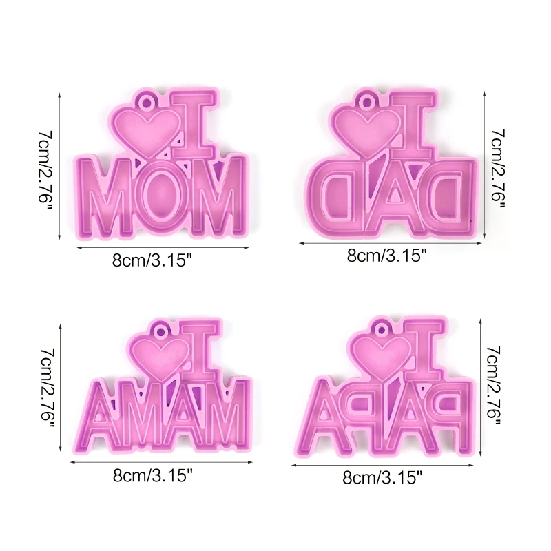 Mom Name Mold, Mom Keychain Resin Mold, Jewelry Making Silicone Mold, Gifts  for Mom, Resin Keychain Molds 
