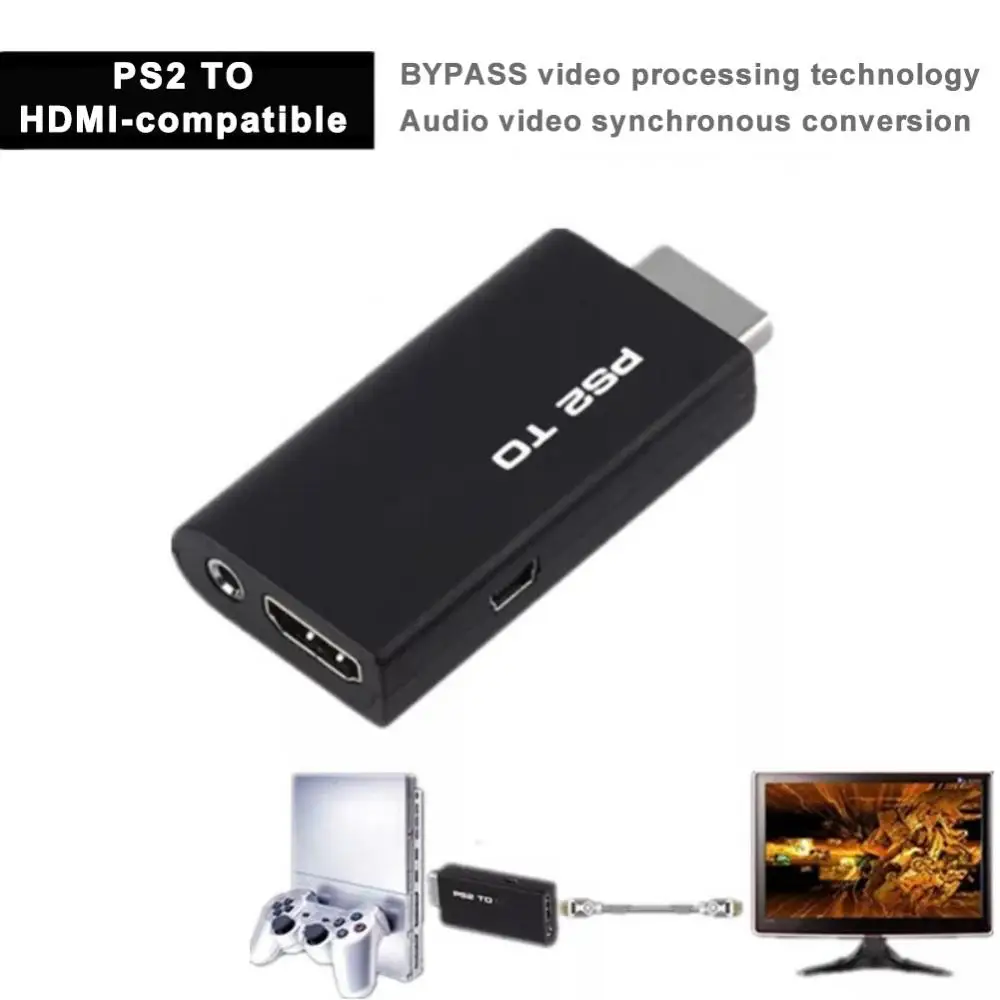 3.5mm Audio Output For PS2 To HDMI compatibale 480i/480p/576i Audio