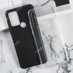 Premium Soft Silicone Phone Back Cover - Durable & Stylish Protection for TCL 20 5G (Black)