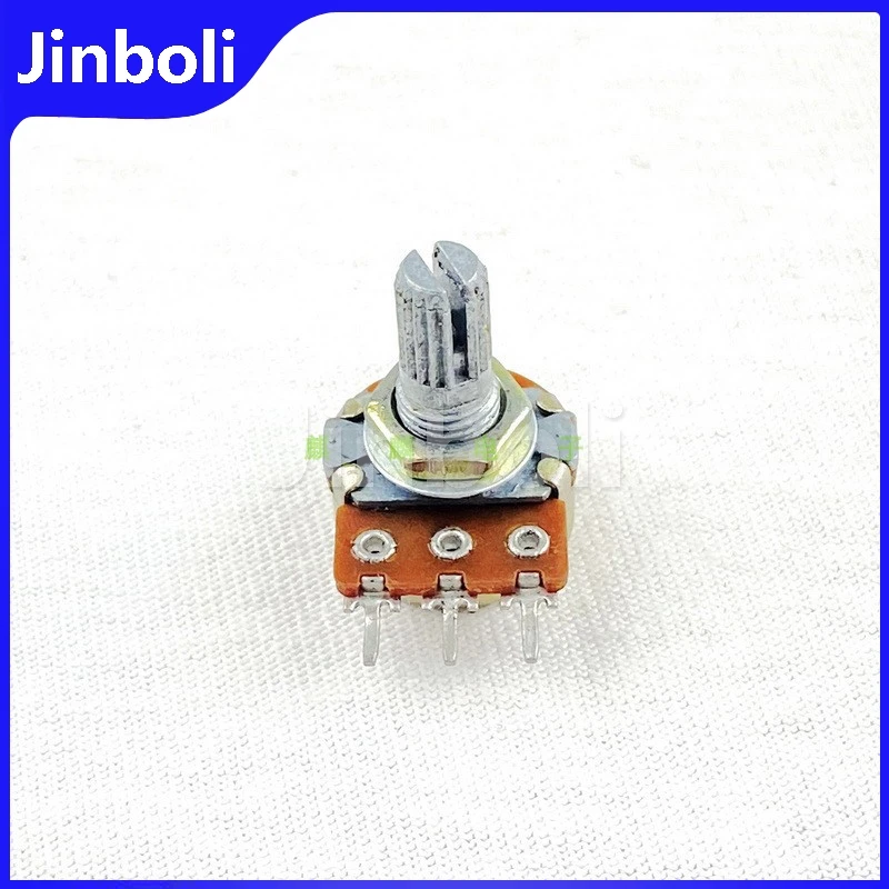 16-type 3Pins Single Potentiometer C500K Audio Amplifier pre-amplifier Adjustable Resistor 15MM Shaft Length 1PCS
