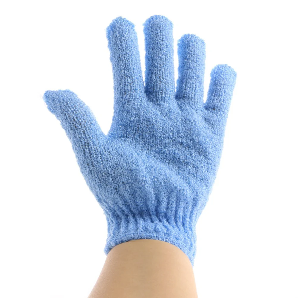 

4 Pairs of Shower Exfoliating Bath Gloves Nylon Shower Gloves Body Scrub Exfoliator
