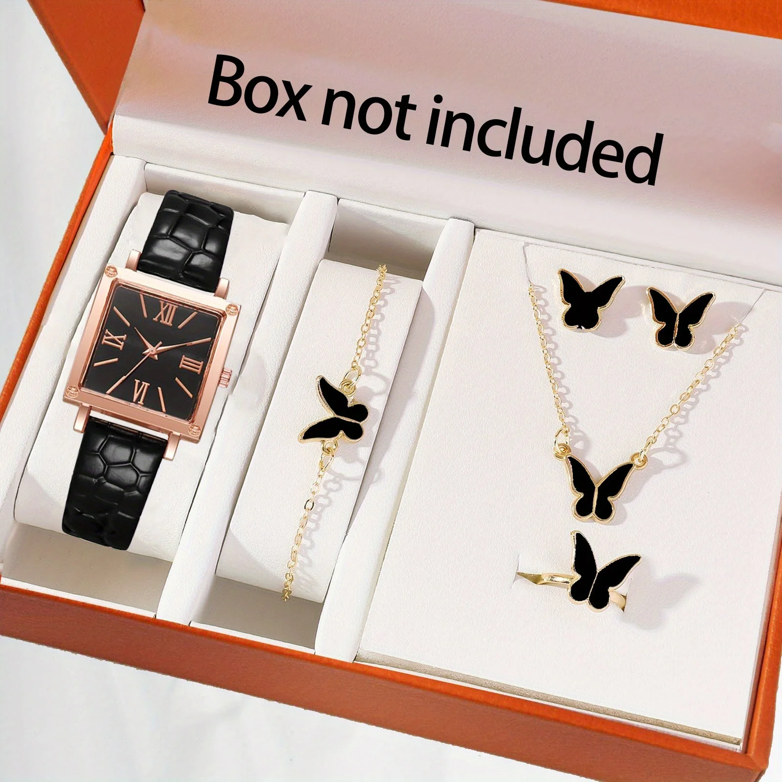 Women Roman Numeral Dial Quartz Wristwatch