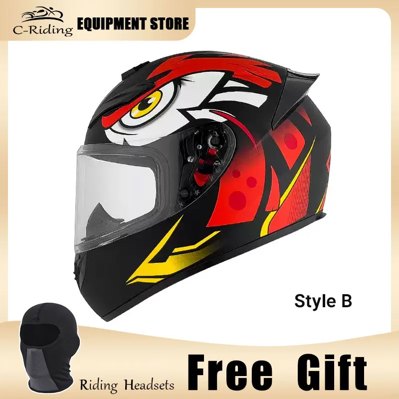 

Motorbike Helmet Retro Classical Motorcycle Riding Full Face Helmet Men Women Capacete Moto Motocross Racing Cascos