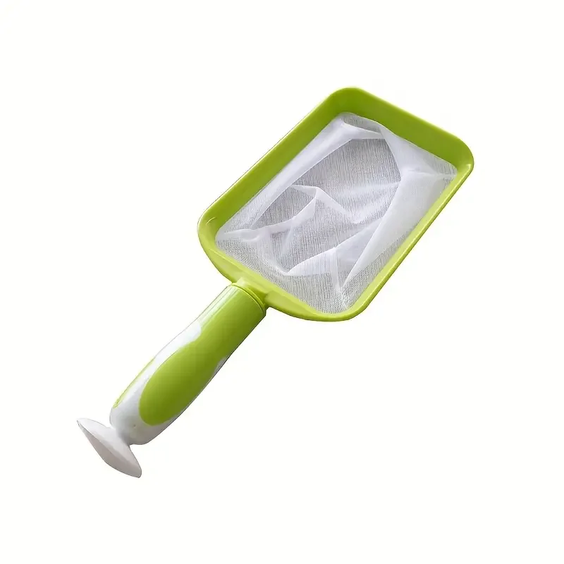 Green Portable Pool Cleaning Net - Ergonomic Handle & Durable Mesh for Algae/Pond Cleaning