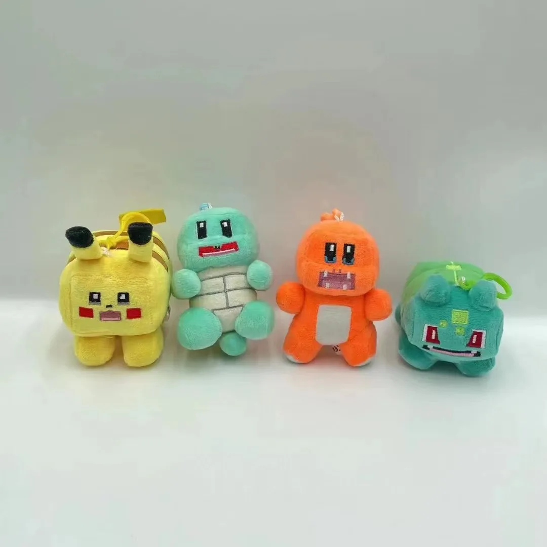 뮤 봉제 인형 펜던트, 박제 챠맨더 잠만보 펜던트 키체인 봉제 선물 장난감, 로트 당 10 개